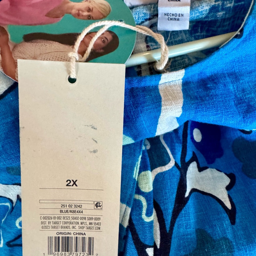 Target Blue and White Floral Jumper ( Palooza style) - Picture 5 of 6